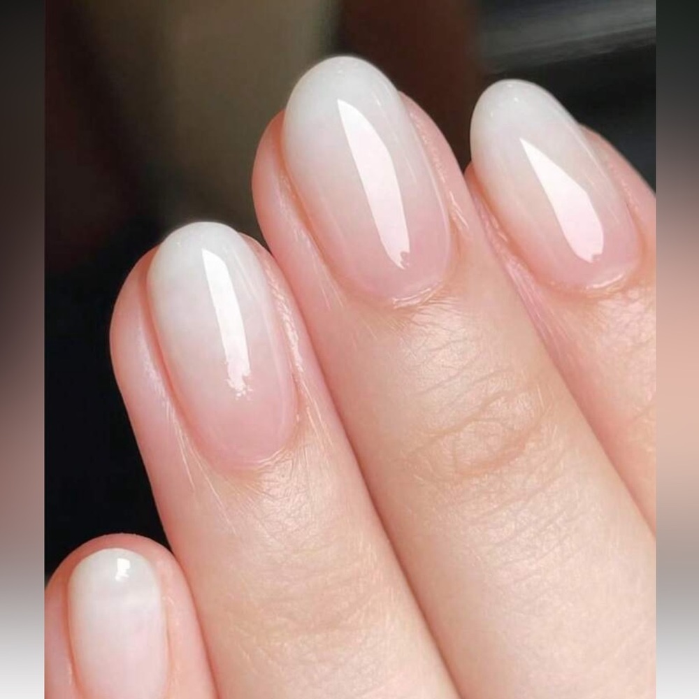 Elegant Nude Gradient Press-On Nails